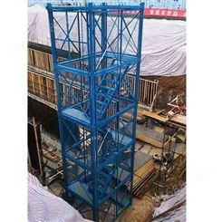 直销  框架式箱式梯笼 地铁施工组合式梯笼 梯笼式安全爬梯 钢结构安全爬梯厂家 寿光安全梯笼