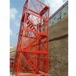 聚力 厂家批发 重型安全梯笼 箱式安全梯笼 建筑安全梯笼 施工安全梯笼  高墩安全梯笼