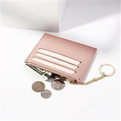 韩版新款女士钱包薄款防磁简约小巧可爱拉链多卡位易携带零钱包