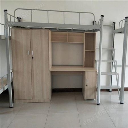 喀什 钢制学生公寓床 员工宿舍双层床 工地高低架子床 方元浩宇