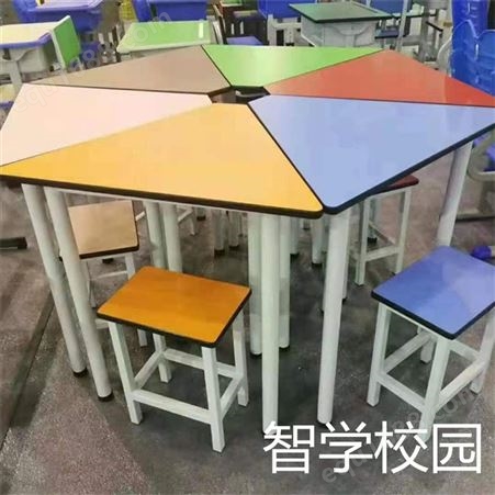 智学校园  寒暑假培训室桌椅 厂家供应 