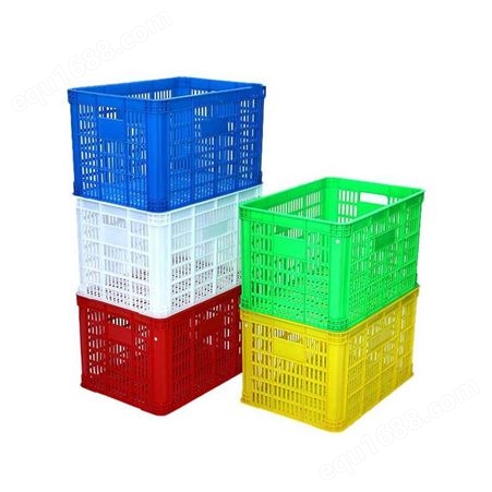 加厚塑料筐塑料箱采用食品级原料制作圆柱形设计防滑
