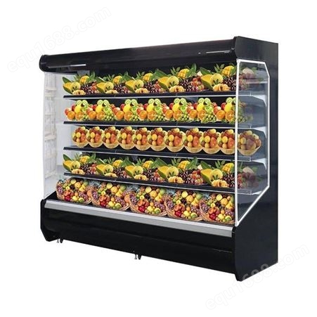 新款半高冷柜|多层开放式水果柜|四面开放式风冷水果柜