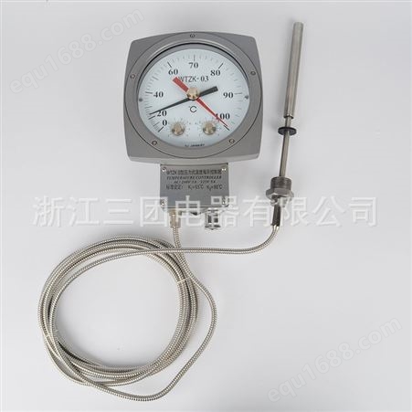 温控器WTZK-02变压器用温度控制器WTZK-03 压力式温度控制器温控仪温度计顺通