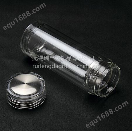 高硼硅玻璃杯 双层玻璃杯耐热透明玻璃杯礼品广告杯订制印LOGO