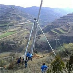 云南 贵州12米管式立杆机生产销售 分体三角扒杆机 整体电杆立杆机 机动绞磨 批发价格