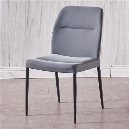 鼎富DF547科技皮+黑砂金属餐椅 酒店用椅子凳子