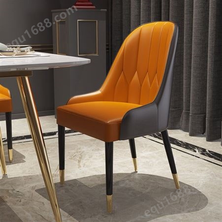 餐椅现代简约家用餐厅实木椅子靠背凳子鼎富DF-003