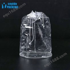 定制透明PVC穿绳束口立体收纳塑料精美实用包装袋户外收纳袋