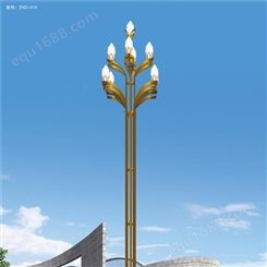 晋中市 定制大型LED玉兰灯 8米12米八叉九火城市道路高速路口景观路灯厂家