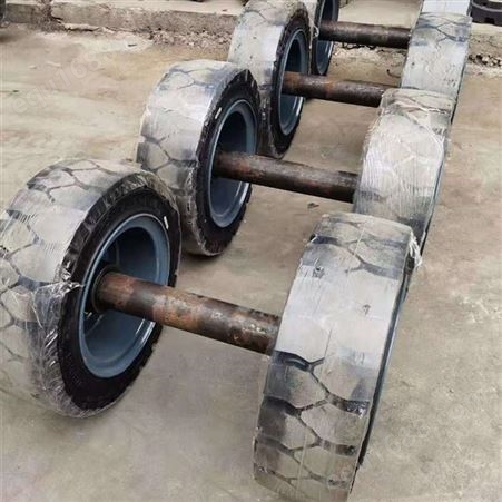 奇宇拖车专用实心轮胎 5.00-8 6.00-9橡胶轮 叉车轮胎 四轮平板车耐用车轮