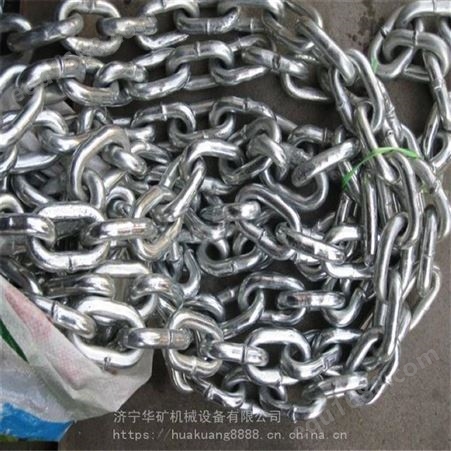 矿用锰钢圆环链 较高的承载能力 22*105矿用锰钢圆环链