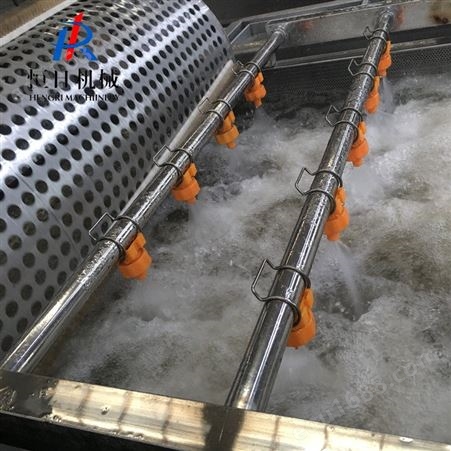 恒日机械厨房成套设备 净菜加工流水线 茄子多功能气泡清洗机厂家