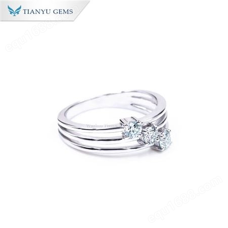 福建戒指女莫桑钻石戒指钻戒结婚订婚钻戒订制送女友老婆