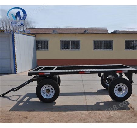 25吨平板拖车 特殊定制厂区货物转运简易平板车  山东德沃  