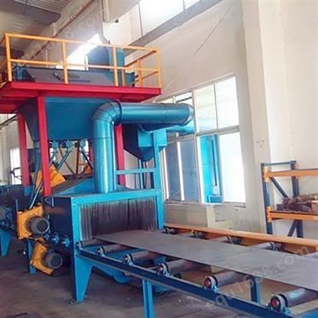 佰润 通过式钢板型材抛丸机 荆州钢板预处理生产线价格