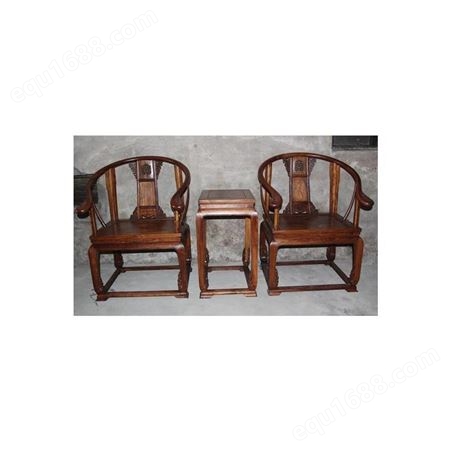 黄花梨圈椅回收 郑州直接收购回收老红木家具报价