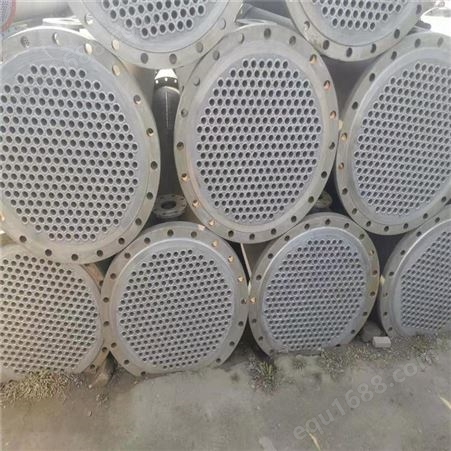 梁山凯歌二手化工设备销售-二手搪瓷片冷凝器 螺旋板冷凝器