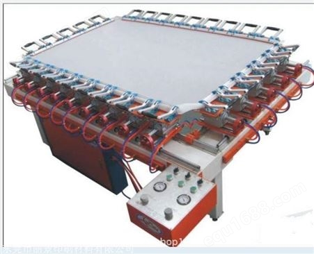 精密式手动式拉网机 丝网印框机械式绷网机 单夹头双铝夹涡轮