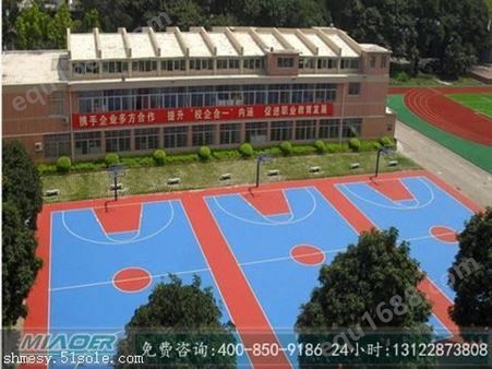 施工硅pu篮球场 蓝球场建设