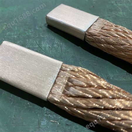 镀锡铜绞线软连接加工定制 T2裸铜绞线软连接厂家直供 铜编织线软连接生产厂家