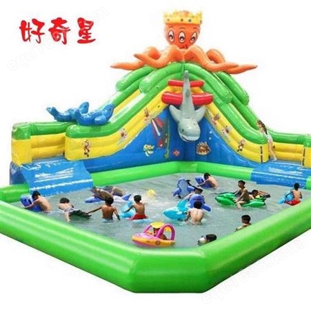 销售供应夏季室外亲子互动移动水上乐园充气游泳池玩具设备