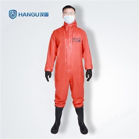 化学品防化服 半封闭PVC防化服 可搭配多种呼吸装置使用