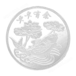 广州企业周年活动定制999银币 礼品纯金银纪念币定制 纪念章纪念品定做 深康珠宝