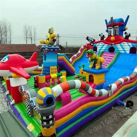 销售供应儿童组合充气滑梯城堡蹦床乐园玩具设备