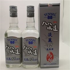 内蒙古中国台湾白酒八八坑道淡丽42度高粱酒灰色标