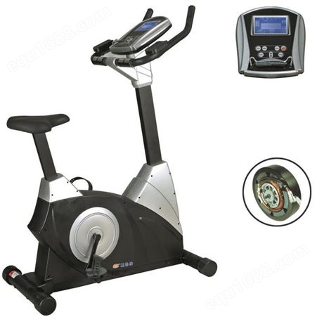 康乐佳K9.5磁控立式健身车 健身房商用智能健身车 电控健身车自发电
