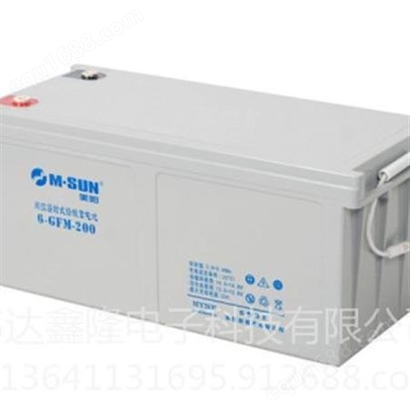 6-GFM-200美阳M.SUN蓄电池厂家6-GFM-200/12V200AH报价M.SUN蓄电池现货