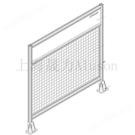 设备防护栏 车间隔断网格围栏 铝型材4040框架