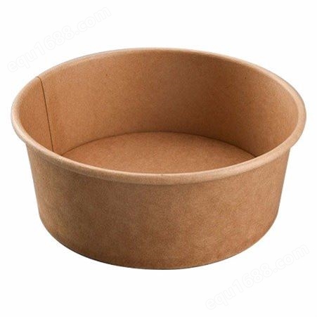 一次性牛皮纸碗 外卖打包汤桶 可分解外卖打包盒 加厚牛皮纸纸碗