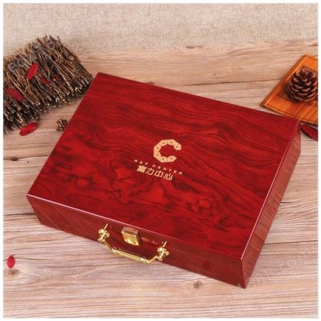 木盒 礼品盒木质交房盒 手提业主木箱红酒茶叶木盒定做