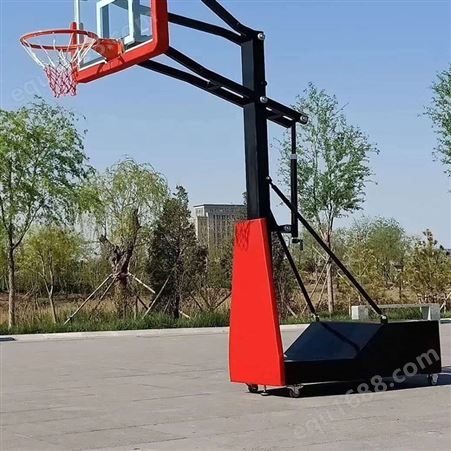 鸿福出售 中小学体育训练用篮球架 凹箱篮球架 仿液压篮球架 