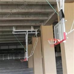悬空折叠篮球架 升降移动式篮球架 鸿福 壁挂式电动液压篮球架 来图订制