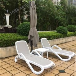 休闲时尚户外沙滩椅 游泳池躺椅 室外泳池躺椅 JK02豪华塑料沙滩椅