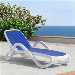 舒纳和沙滩椅厂家供应优质环保ABS游泳池躺椅休闲时尚塑料沙滩椅