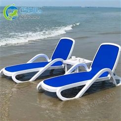 江西上饶室内室外游泳池沙滩躺椅ABS塑料折叠躺椅防水防晒防腐蚀