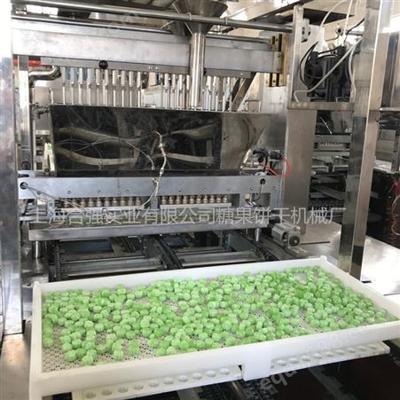 自动化润喉硬糖浇注生产线 茶糖成型设备 接受非标定制 上海合强糖果浇注机生产厂家