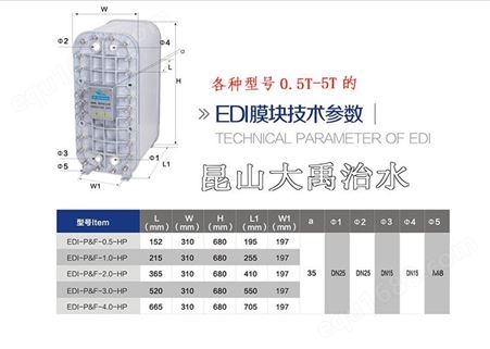 东大EDI模块1吨/小时 1T/H 膜块工业实验室用纯水设备