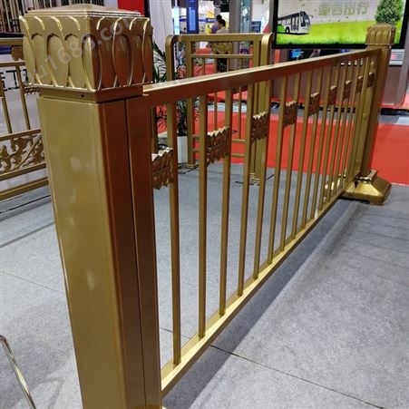 北京长安街护栏 土豪金防撞护栏 黄金护栏 古铜色护栏