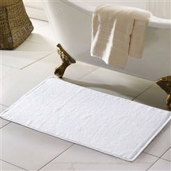 全棉地巾宾馆白色地巾吸水防滑地巾浴室门垫酒店用品