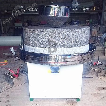 60型肠粉米浆石磨机 广西大米石磨磨浆机