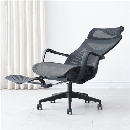 人体工学椅子转椅电脑椅家用老板座椅可躺午睡椅子舒适久坐办公椅