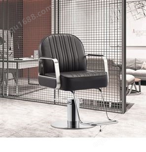 网红发廊专用简约理发店升降可放倒椅子美发凳子剪发座椅高档器材
