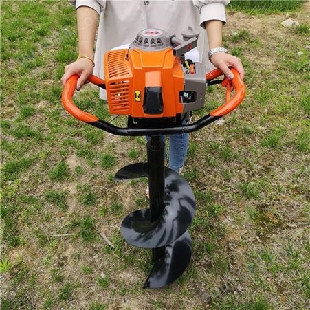 便携式独轮挖坑机 果园施肥挖坑机 志为手摇园林植树挖坑机