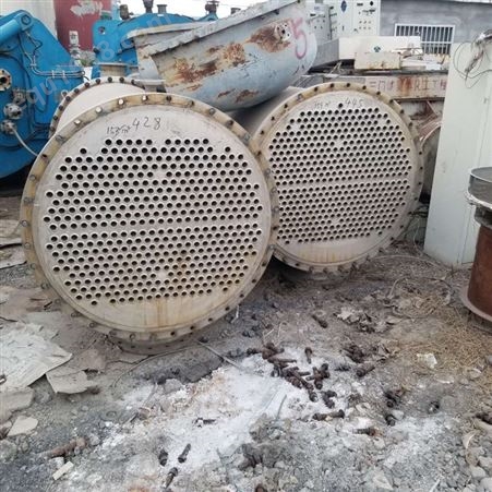 二手管壳式冷凝器 30平方螺旋板换热器 浩天 二手冷凝器