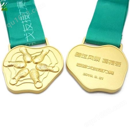 马拉松奖牌定制金属电镀金银铜牌镂空奖牌定制跑步游泳自行车赛奖牌